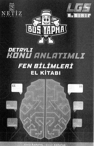 DETAYLI KONU ANLATIMLI FEN BİLİMLERİ EL KİTABI