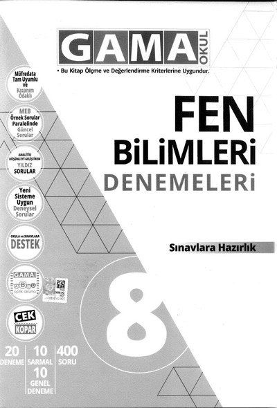 FEN BİLİMLERİ DENEMELERİ ANKA Fotokopi