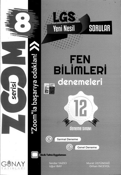 ZOOM SERİSİ FEN BİLİMLERİ 12 DENEME SINAVI ANKA Fotokopi