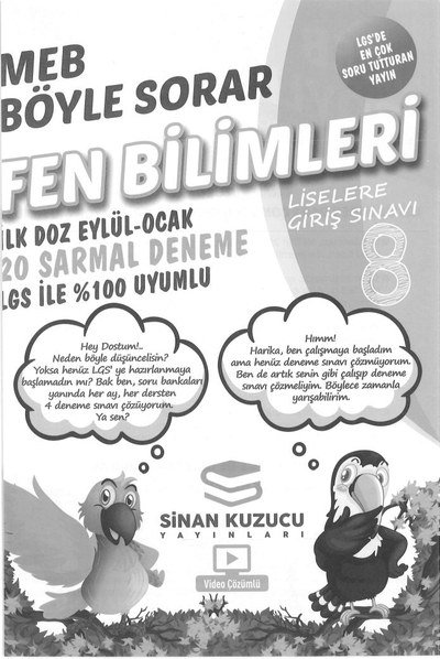 MEB BÖYLE SORAR FEN BİLİMLERİ 20 SARMAL DENEME