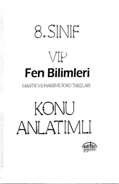 VIP FEN BİLİMLERİ KONU ANLATIMLI ANKA Fotokopi