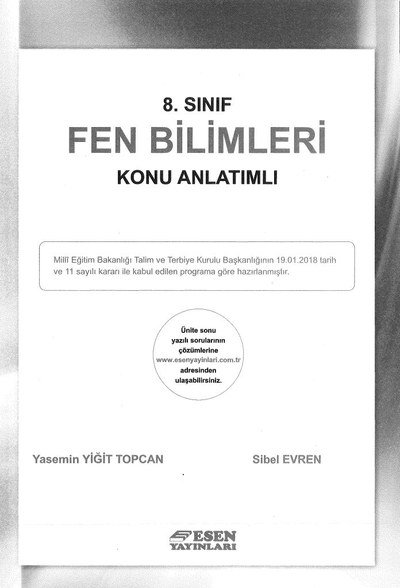 FEN BİLİMLERİ KONU ANLATIMLI
