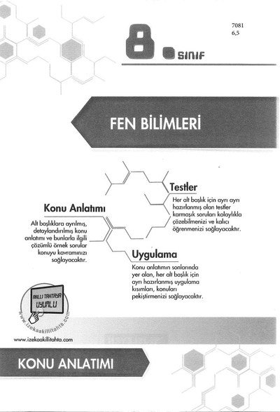 FEN BİLİMLERİ KONU ANLATIMI ANKA Fotokopi
