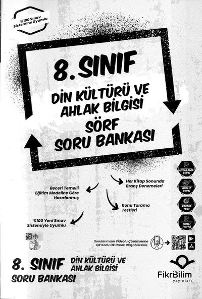 DİN KÜLTÜRÜ VE AHLAK BİLGİSİ SÖRF SORU BANKASI ANKA Fotokopi