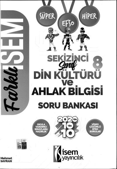 FARKLI İSEM DİN KÜLTÜRÜ VE AHLAK BİLGİSİ SORU BANKASI ANKA Fotokopi