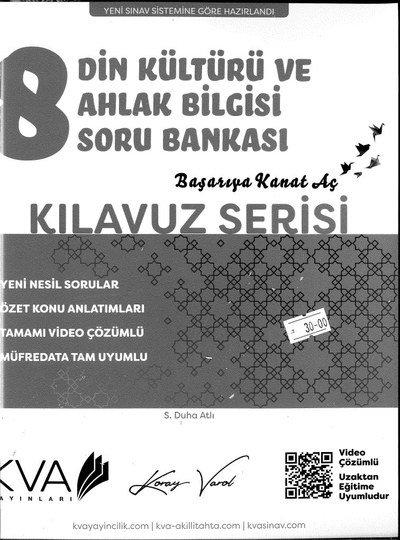 DİN KÜLTÜRÜ VE AHLAK BİLGİSİ SORU BANKASI KILAVUZ SERİSİ ANKA Fotokopi