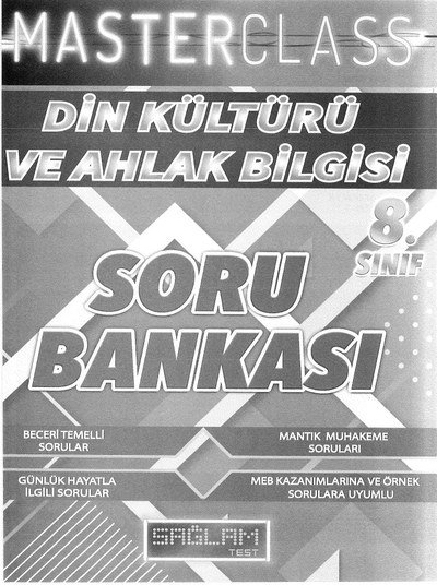 MASTERCLASS DİN KÜLTÜRÜ VE AHLAK BİLGİSİ SORU BANKASI ANKA Fotokopi