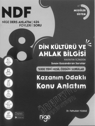 DİN KÜLTÜRÜ VE AHLAK BİLGİSİ KAZANIM ODAKLI KONU ANLATIM ANKA Fotokopi