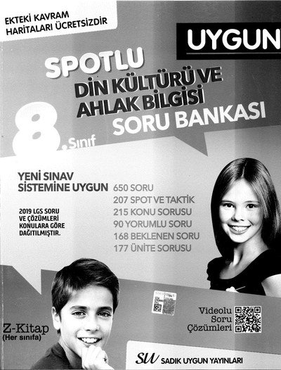 SPOTLU DİN KÜLTÜRÜ VE AHLAK BİLGİSİ SORU BANKASI ANKA Fotokopi