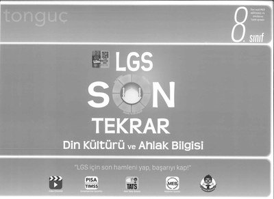 LGS SON TEKRAR DİN KÜLTÜRÜ VE AHLAK BİLGİSİ ANKA Fotokopi