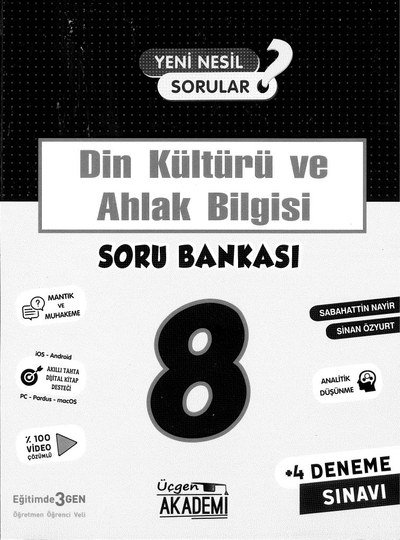 DİN KÜLTÜRÜ VE AHLAK BİLGİSİ SORU BANKASI ANKA Fotokopi