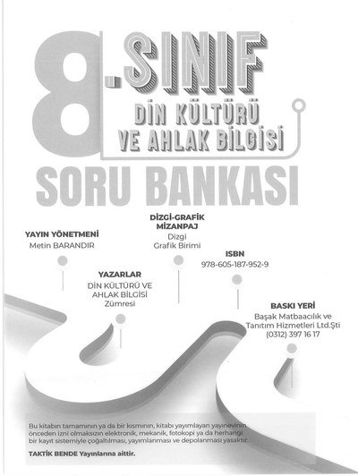 DİN KÜLTÜRÜ VE AHLAK BİLGİSİ SORU BANKASI