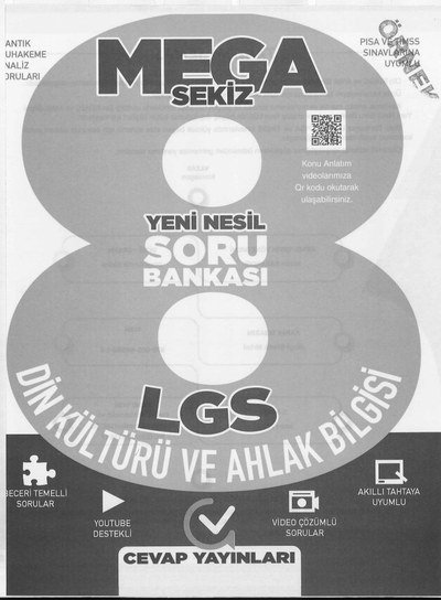MEGA SEKİZ LGS DİN KÜLTÜRÜ VE AHLAK BİLGİSİ SORU BANKASI