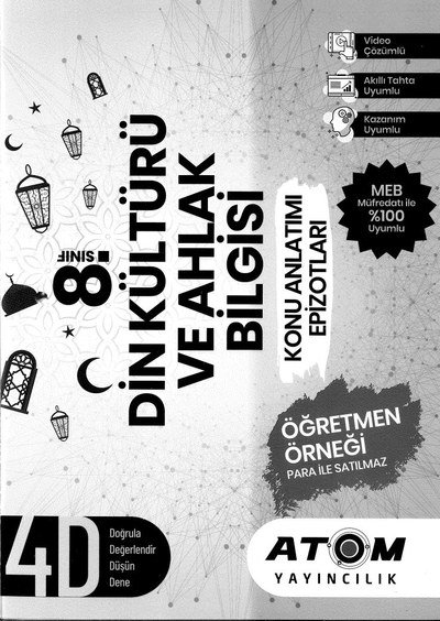 DİN KÜLTÜRÜ VE AHLAK BİLGİSİ KONU ANLATIM EPİZOTLARI ANKA Fotokopi