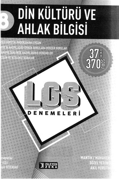 DİN KÜLTÜRÜ VE AHLAK BİLGİSİ LGS DENEMELERİ ANKA Fotokopi