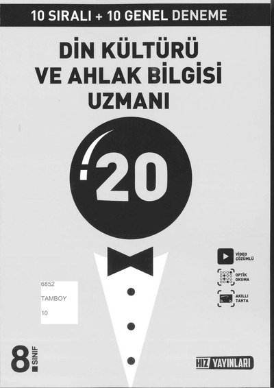 DİN KÜLTÜRÜ VE AHLAK BİLGİSİ UZMANI 20 DENEME
