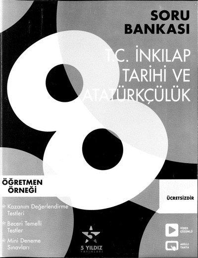 T.C. İNKILAP TARİHİ VE ATATÜRKÇÜLÜK SORU BANKASI ANKA Fotokopi