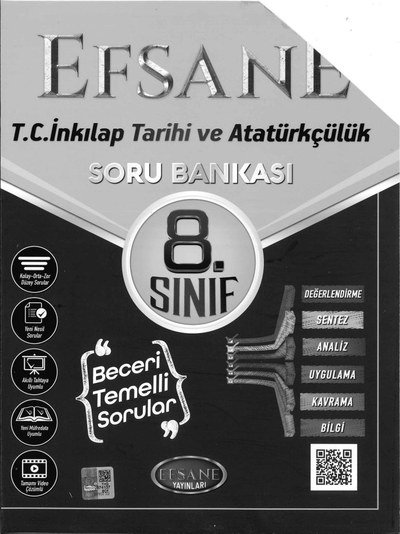 EFSANE T.C. İNKILAP TARİHİ VE ATATÜRKÇÜLÜK SORU BANKASI ANKA Fotokopi