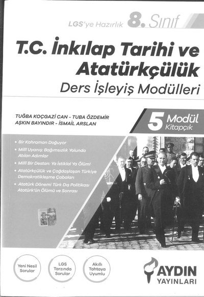 T.C. İNKILAP TARİHİ VE ATATÜRKÇÜLÜK DERS İŞLEYİŞ MODÜLLERİ ANKA Fotokopi