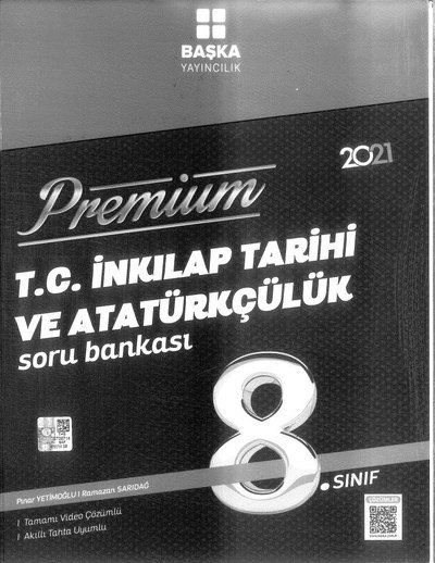 PREMİUM T.C. İNKILAP TARİHİ VE ATATÜRKÇÜLÜK SORU BANKASI ANKA Fotokopi