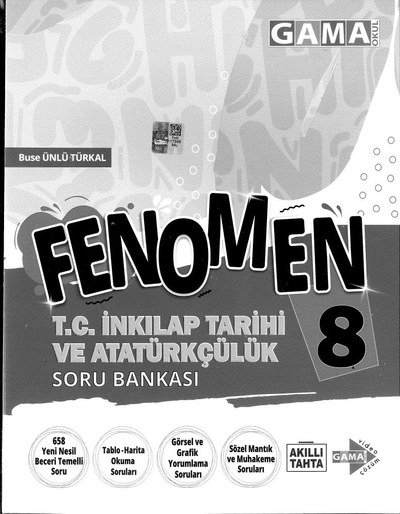 FENOMEN T.C. İNKILAP TARİHİ VE ATATÜRKÇÜLÜK SORU BANKASI ANKA Fotokopi