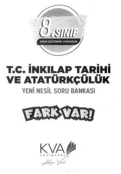 T.C. İNKILAP TARİHİ VE ATATÜRKÇÜLÜK YENİ NESİL SORU BANKASI ANKA Fotokopi