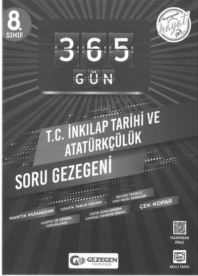 365 GÜN T.C. İNKILAP TARİHİ VE ATATÜRKÇÜLÜK SORU GEZEGENİ ANKA Fotokopi