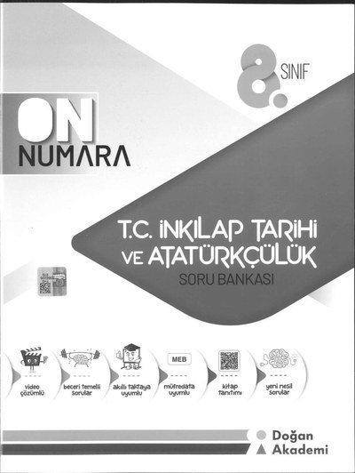 ON NUMARA T.C. İNKILAP TARİHİ VE ATATÜRKÇÜLÜK SORU BANKASI ANKA Fotokopi