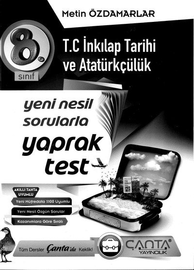 T.C. İNKILAP TARİHİ VE ATATÜRKÇÜLÜK YENİ NESİL SORULARLA YAPRAK TEST ANKA Fotokopi