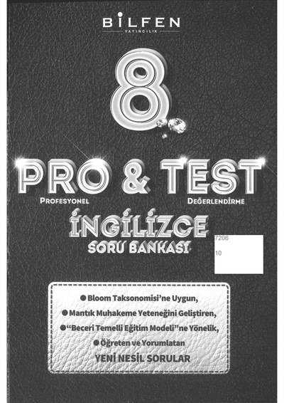 PRO & TEST İNGİLİZCE SORU BANKASI ANKA Fotokopi