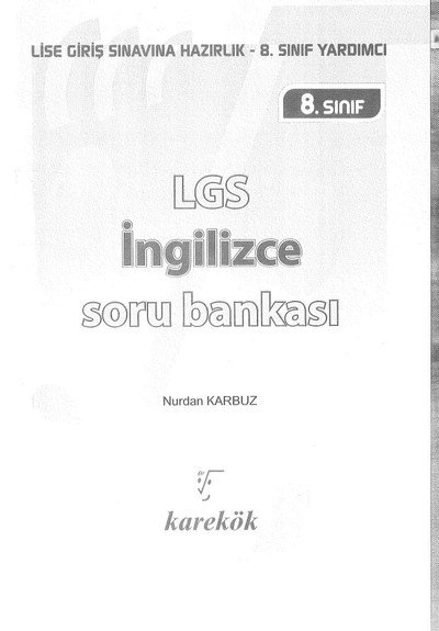 LGS İNGİLİZCE SORU BANKASI