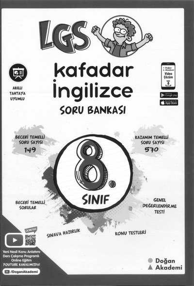 LGS KAFADAR İNGİLİZCE SORU BANKASI ANKA Fotokopi