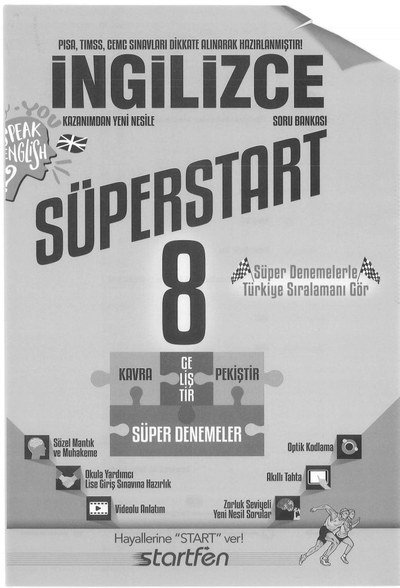 İNGİLİZCE SORU BANKASI SÜPERSTART ANKA Fotokopi