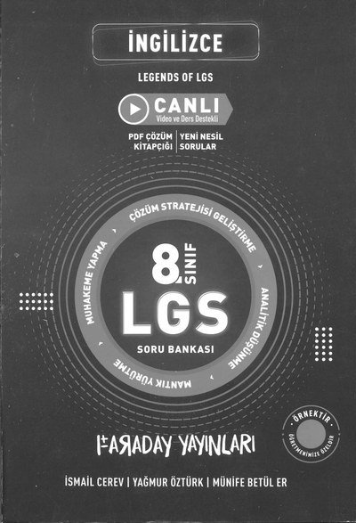 İNGİLİZCE LEGENDS OF LGS ANKA Fotokopi