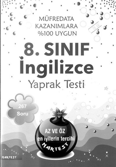 İNGİLİZCE YAPRAK TESTİ 267 SORU