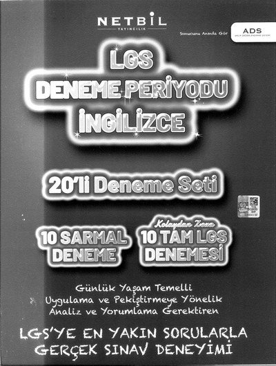 LGS DENEME PERİYODU İNGİLİZCE 20'Lİ DENEME SETİ ANKA Fotokopi
