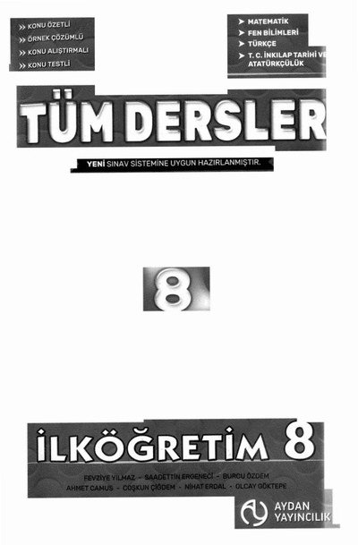 TÜM DERSLER SORU BANKASI KONU ÖZETLİ