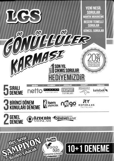 LGS GÖNÜLLÜLER KARMASI 10+1 DENEME ANKA Fotokopi