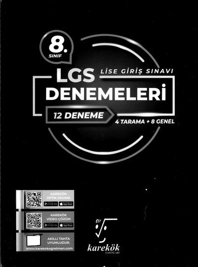 LGS DENEMELERİ 12 DENEME ANKA Fotokopi