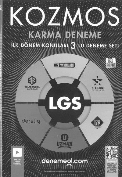 KOZMOS KARMA DENEME İLK DÖNEM KONULARI 3'LÜ DENEME SETİ
