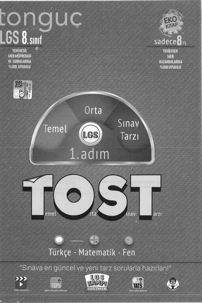 LGS TOST 1. ADIM TEMEL ORTA SINAV TARZI ANKA Fotokopi