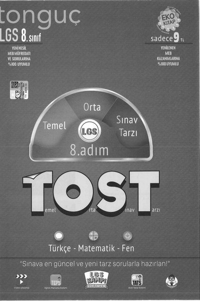 LGS TOST 8. ADIM TEMEL ORTA SINAV TARZI ANKA Fotokopi