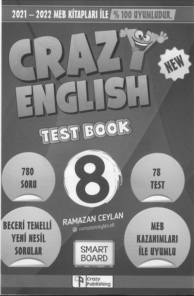 CRAZYI ENGLISH TEST BOOK ANKA Fotokopi