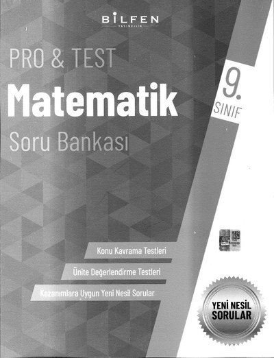 PRO & TEST MATEMATİK SORU BANKASI ANKA Fotokopi