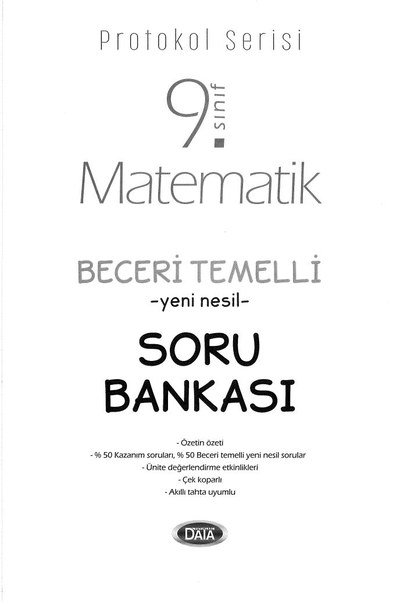 MATEMATİK BECERİ TEMELLİ YENİ NESİL SORU BANKASI ANKA Fotokopi