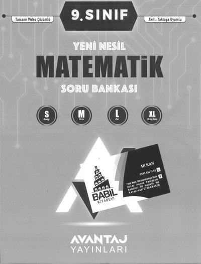 YENİ NESİL MATEMATİ KSORU BANKASI SMLXL ANKA Fotokopi