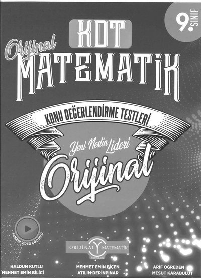 ORİJİNAL MATEMATİK KONU DEĞERLENDİRME TESTLERİ