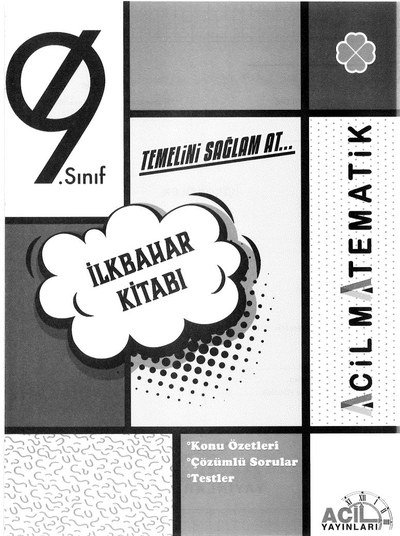 TEMELİNİ SAĞLAM AT İLKBAHAR KİTABI ACİL MATEMATİK ANKA Fotokopi