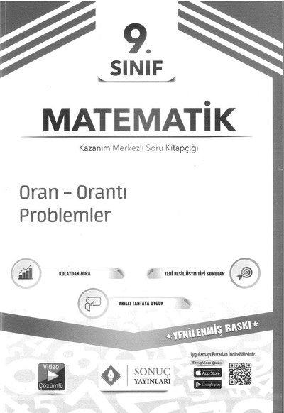 MATEMATİK SORU KİTAPÇIĞI ORAN ORANTI PROBLEMLER ANKA Fotokopi