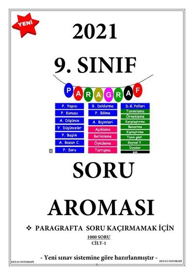 PARAGRAF SORU BANKASI 750 SORU ANKA Fotokopi